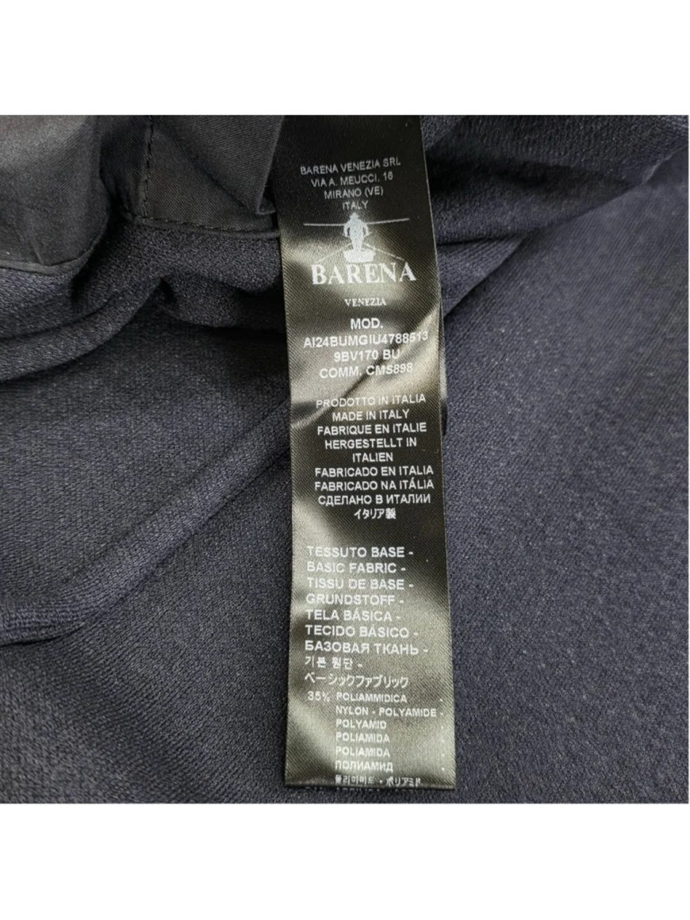 Barena Venezia Mens IT 56 Torceo Navy Ribbed Knit Wool Blazer Made Italy $890